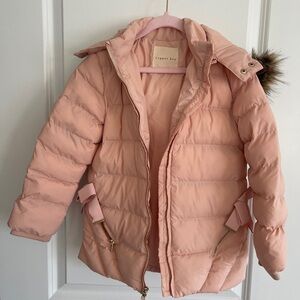 Copper Key Blush Puffer Jacket for Kids